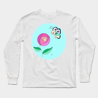 The butterfly looks like a rose Long Sleeve T-Shirt